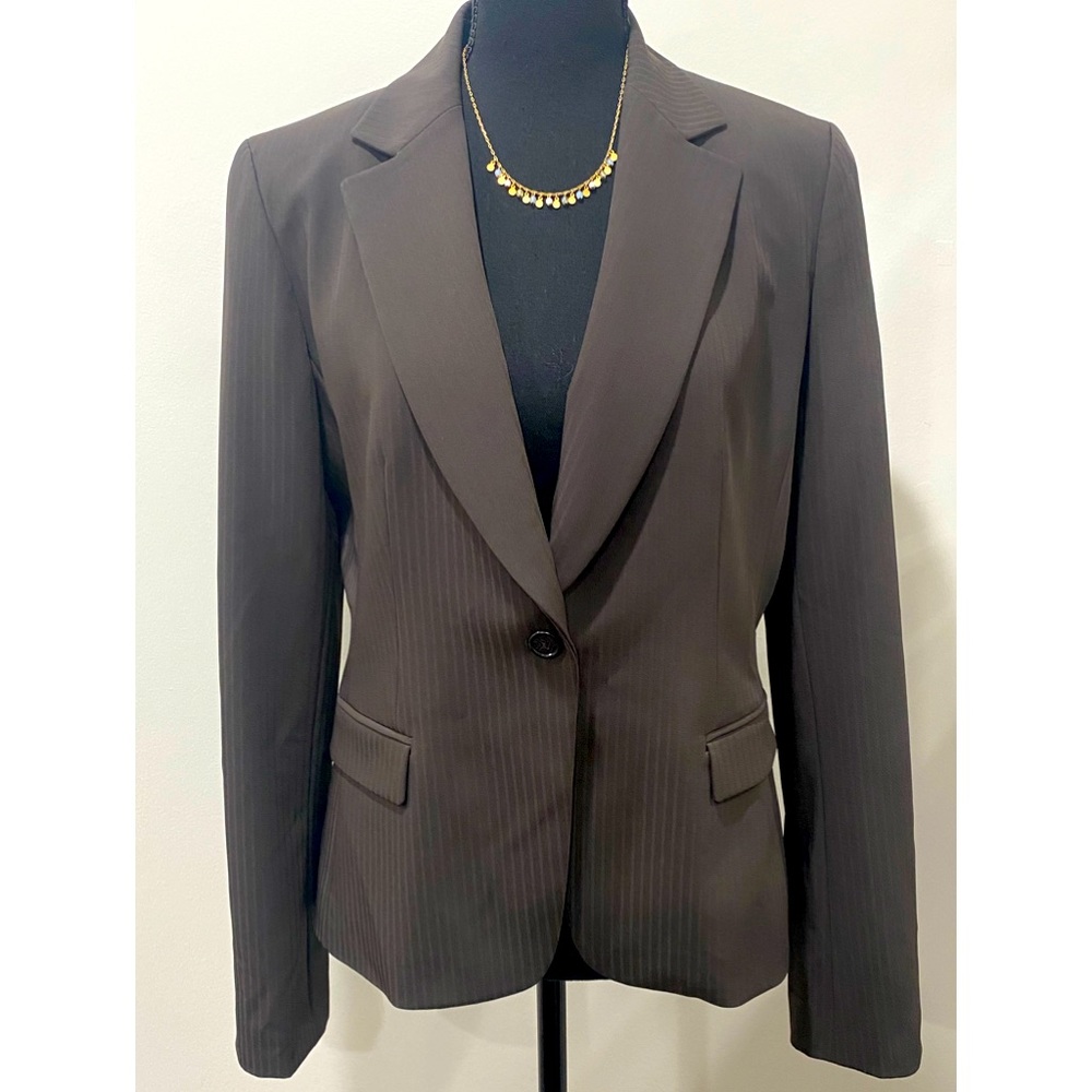 Tahari Rich Chocolate Brown Suit Jacket, 8